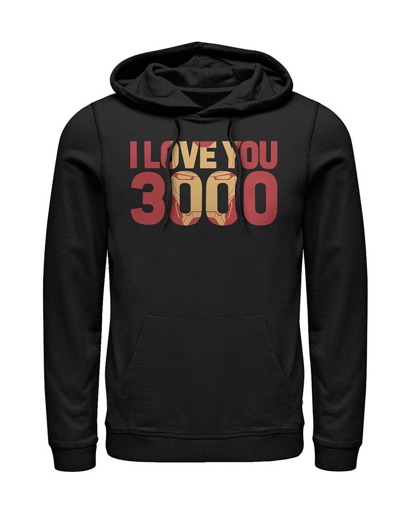 Marvel Men's Avengers Endgame I Love You 3000 Iron Man, Pullover Hoodie Black $30.36 Sweatshirt