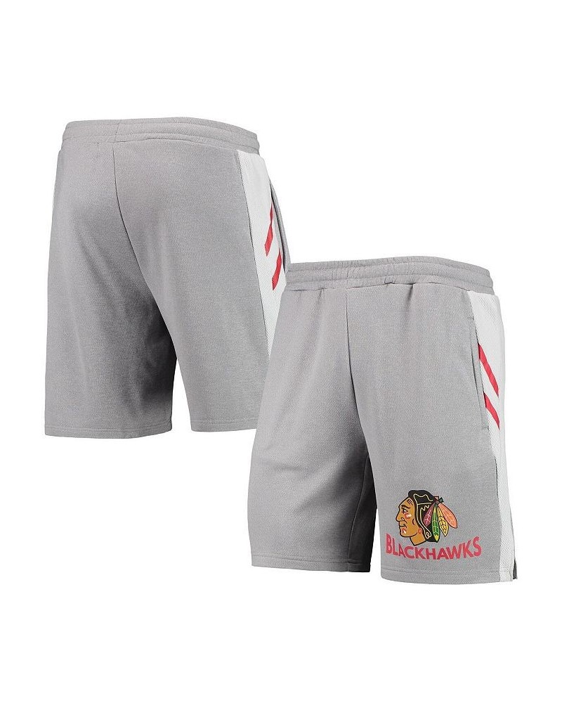 Men's Gray Chicago Blackhawks Stature Jam Shorts $25.91 Shorts