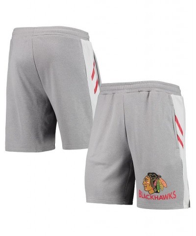 Men's Gray Chicago Blackhawks Stature Jam Shorts $25.91 Shorts