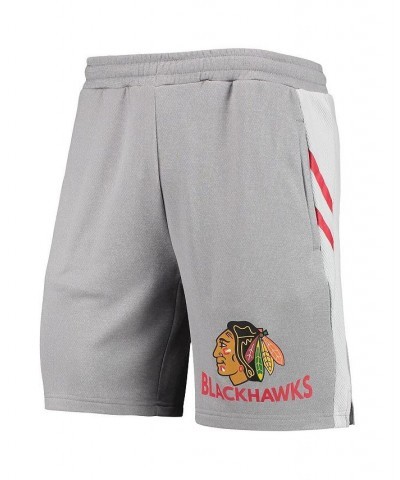 Men's Gray Chicago Blackhawks Stature Jam Shorts $25.91 Shorts