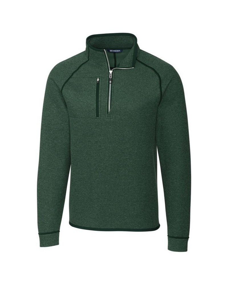 Men's Big and Tall Mainsail Half Zip Sweater Green $60.90 Sweaters