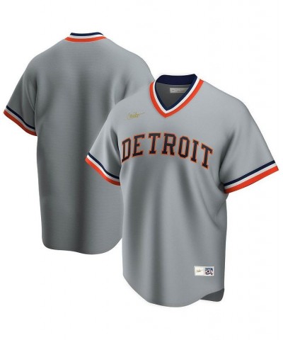 Men's Gray Detroit Tigers Road Cooperstown Collection Team Jersey $51.25 Jersey