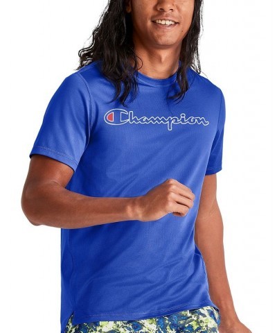 Men's MVP Script Logo Short-Sleeve Crewneck T-Shirt Blue $15.28 T-Shirts