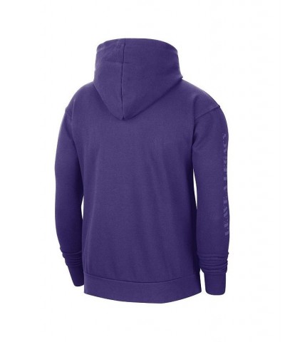 Men's Brand Purple Los Angeles Lakers Courtside Statement Edition Pullover Hoodie $35.04 Sweatshirt