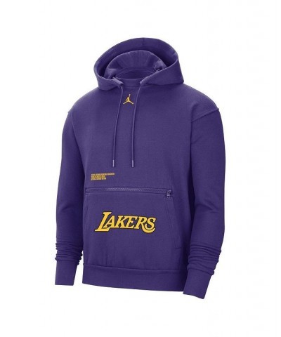 Men's Brand Purple Los Angeles Lakers Courtside Statement Edition Pullover Hoodie $35.04 Sweatshirt