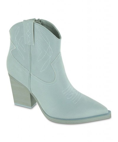 Women's Sawyer Pointed Toe Boot Blue $46.00 Shoes