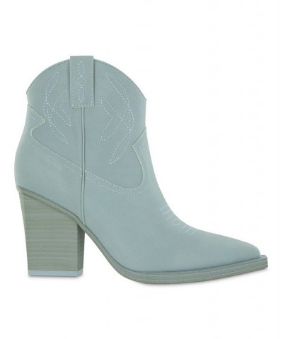 Women's Sawyer Pointed Toe Boot Blue $46.00 Shoes