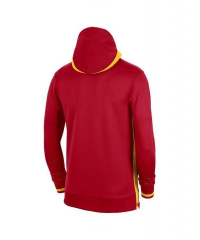 Men's Red Atlanta Hawks Authentic Showtime Performance Full-Zip Hoodie $66.00 Sweatshirt