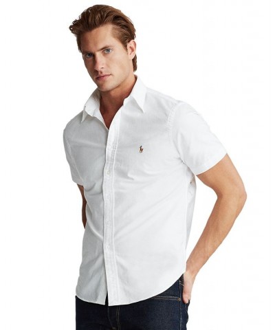 Men's Classic-Fit Garment-Dyed Oxford Shirt White $62.50 Shirts