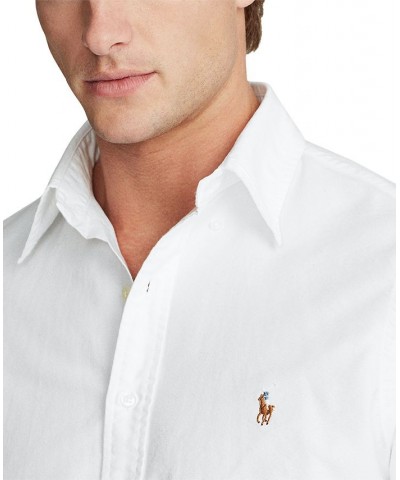 Men's Classic-Fit Garment-Dyed Oxford Shirt White $62.50 Shirts