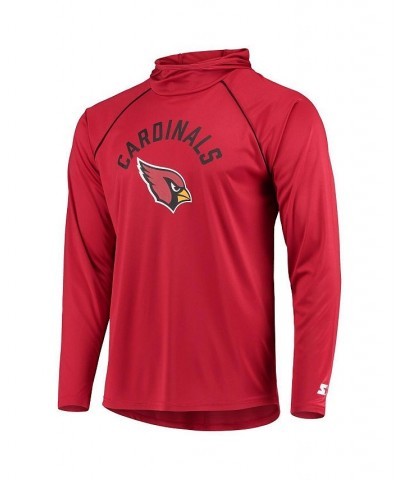 Men's Cardinal Arizona Cardinals Raglan Long Sleeve Hoodie T-shirt $30.55 T-Shirts