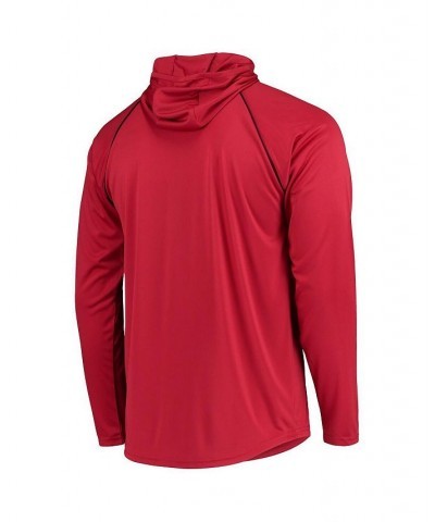 Men's Cardinal Arizona Cardinals Raglan Long Sleeve Hoodie T-shirt $30.55 T-Shirts