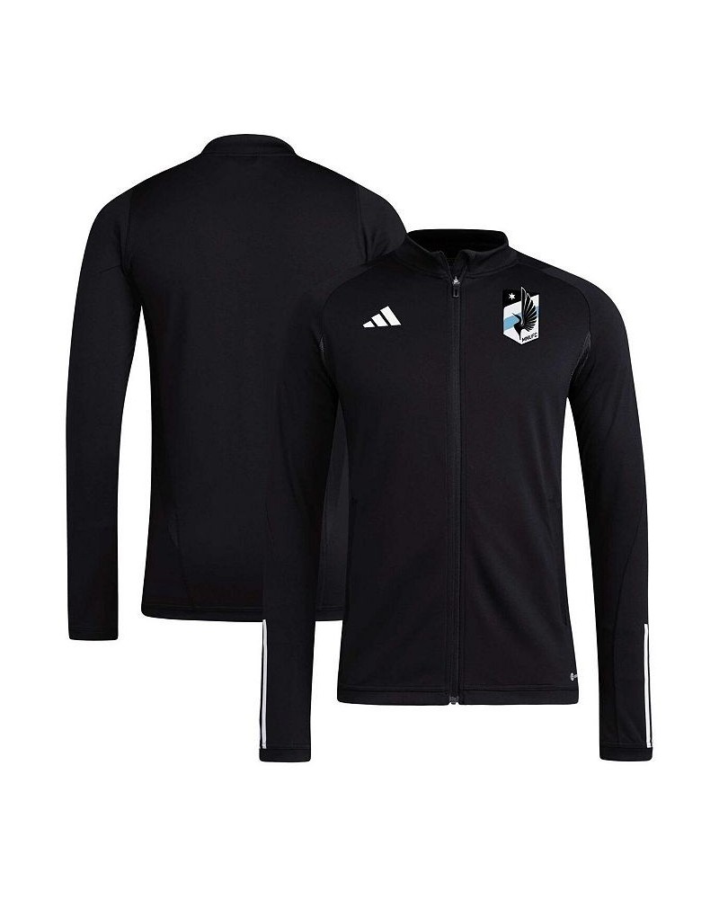 Men's Black Minnesota United FC 2023 On-Field AEROREADY Full-Zip Training Top $47.69 Tops