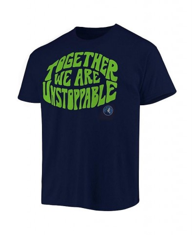 Men's Navy Minnesota Timberwolves Positive Message Enzyme Washed T-shirt $18.49 T-Shirts