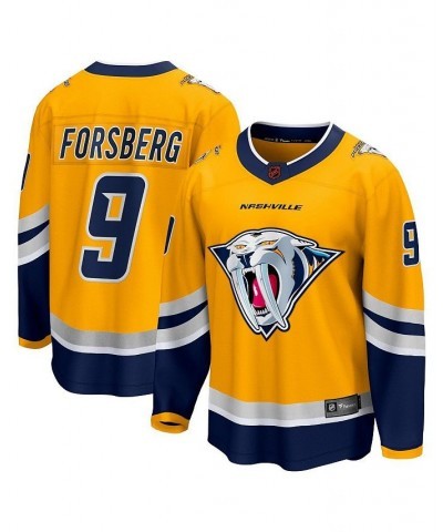 Men's Branded Filip Forsberg Yellow Nashville Predators Special Edition 2.0 Breakaway Player Jersey $43.71 Jersey