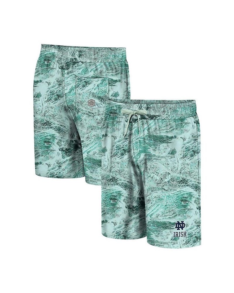 Men's Green Notre Dame Fighting Irish Realtree Aspect Ohana Swim Shorts $30.79 Swimsuits