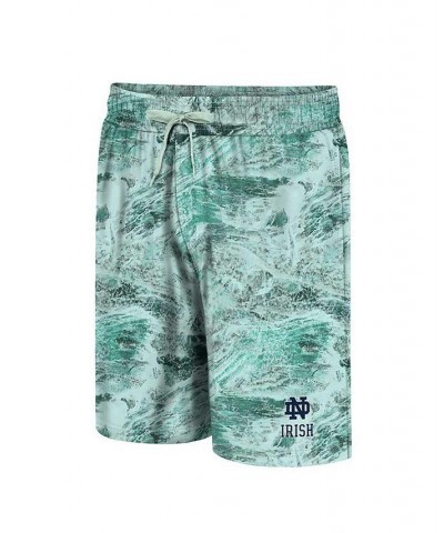 Men's Green Notre Dame Fighting Irish Realtree Aspect Ohana Swim Shorts $30.79 Swimsuits