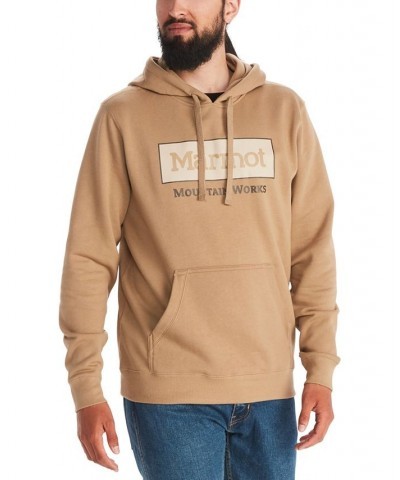 Men's Marmot Mountain Works Hoody Tan/Beige $22.54 Sweatshirt