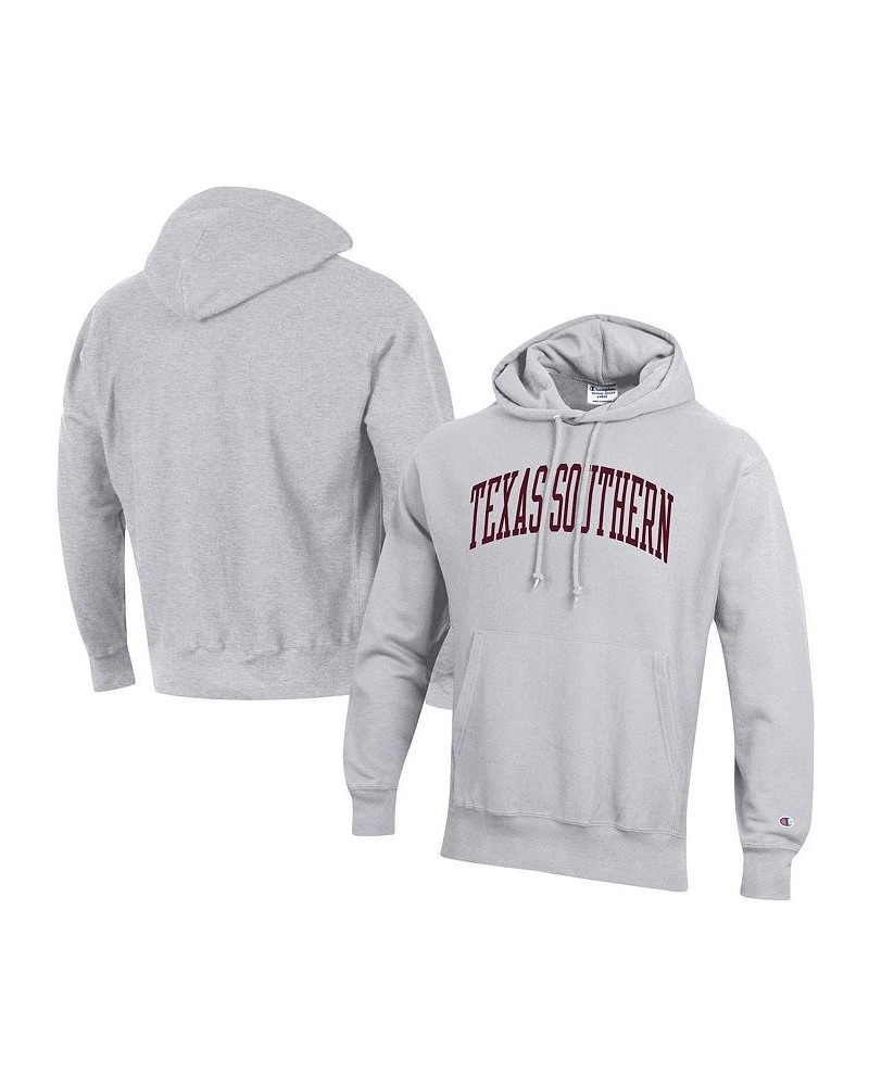 Men's Gray Texas Southern Tigers Tall Arch Pullover Hoodie $40.85 Sweatshirt