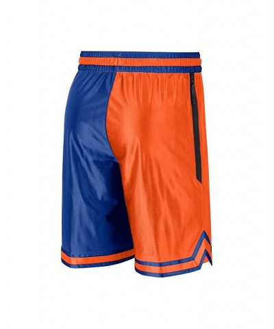 Men's Blue, Orange New York Knicks Courtside Versus Force Split DNA Performance Shorts $23.32 Shorts