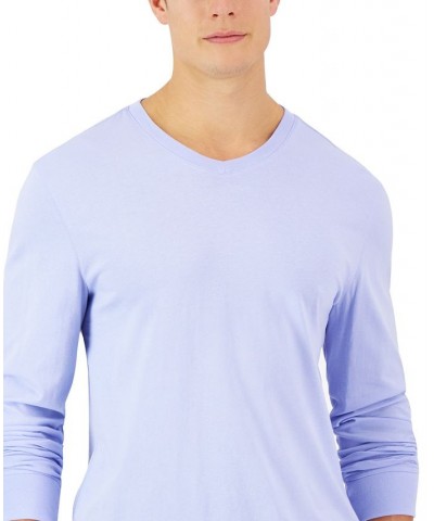 Men's V-Neck Long Sleeve T-Shirt PD08 $16.91 T-Shirts