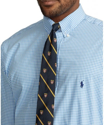 Men's Big & Tall Classic-Fit Poplin Shirt Blue/white Check $49.95 Shirts