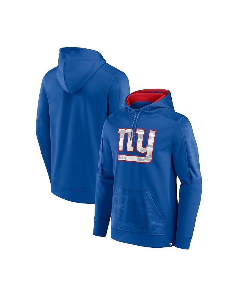 Men's Branded Royal New York Giants On The Ball Pullover Hoodie $37.60 Sweatshirt