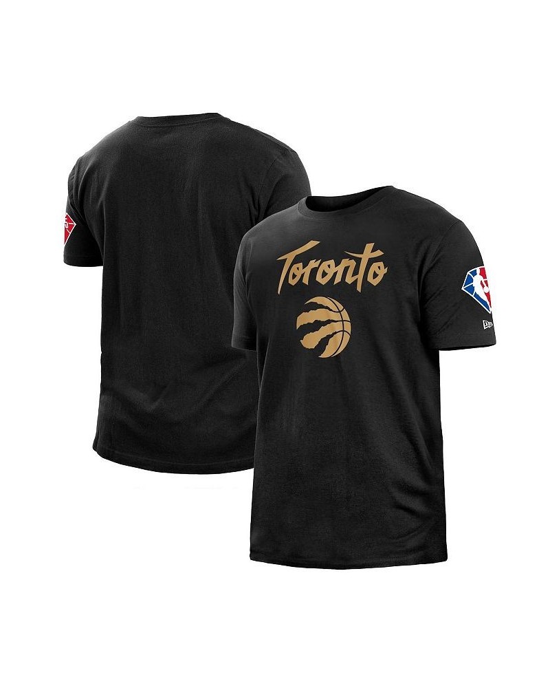 Men's Black Toronto Raptors 2021/22 City Edition Brushed Jersey T-shirt $17.64 T-Shirts