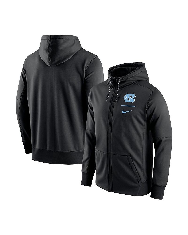 Men's Black North Carolina Tar Heels Logo Stack Performance Full-Zip Hoodie $44.10 Sweatshirt