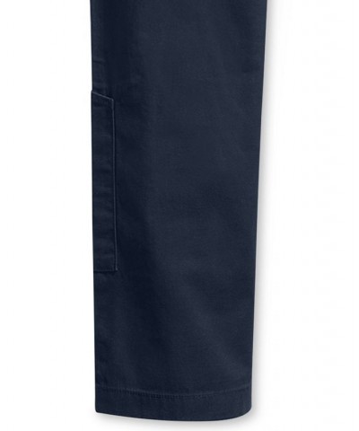 Men's Seated Fit Chino Pants with Velcro Closure Blue $43.73 Pants