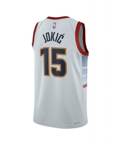 Men's and Women's Nikola Jokic Silver Denver Nuggets 2022/23 City Edition Swingman Jersey $63.70 Jersey