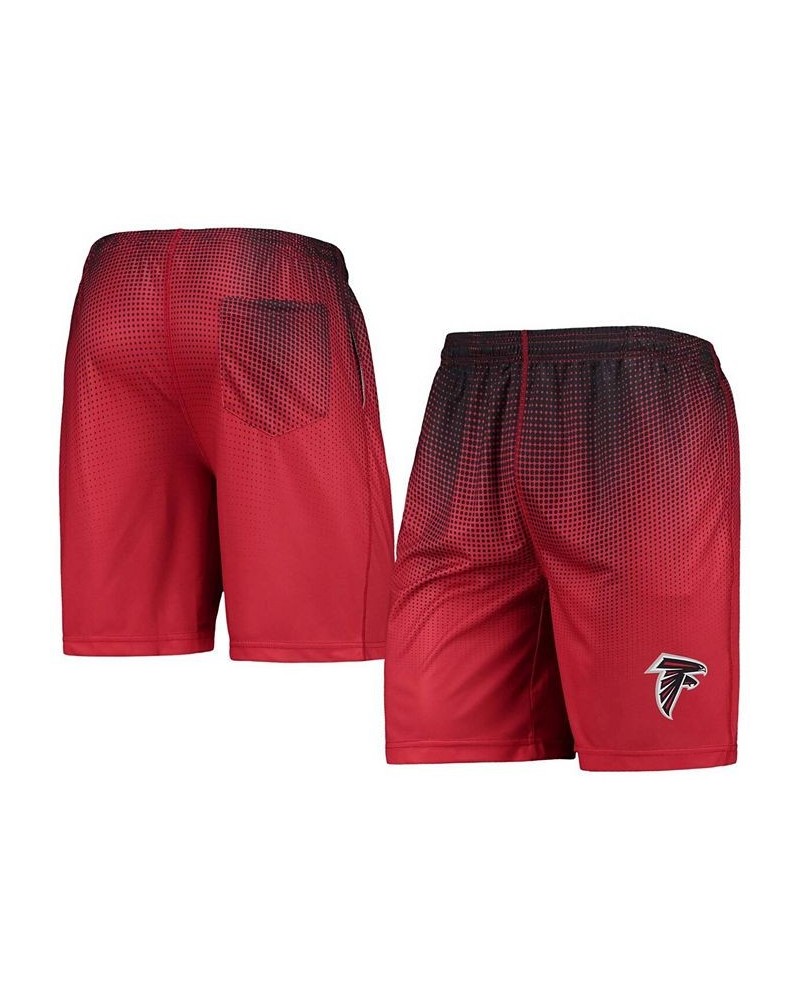 Men's Red and Black Atlanta Falcons Pixel Gradient Training Shorts $23.19 Shorts