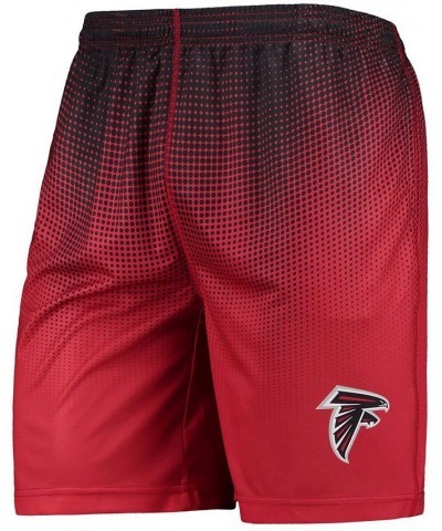 Men's Red and Black Atlanta Falcons Pixel Gradient Training Shorts $23.19 Shorts