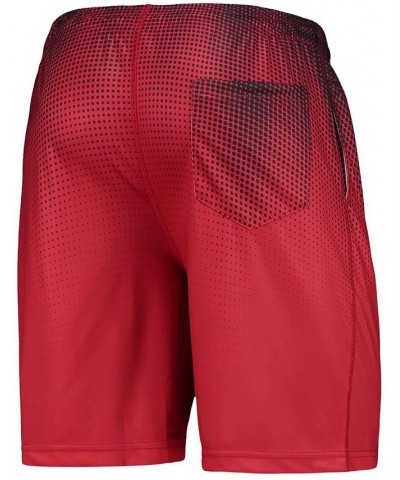 Men's Red and Black Atlanta Falcons Pixel Gradient Training Shorts $23.19 Shorts