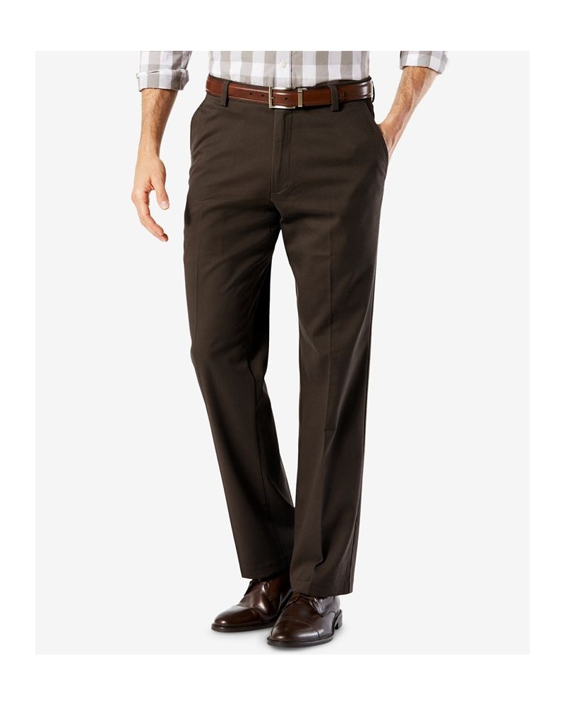 Men's Easy Straight Fit Khaki Stretch Pants Coffee Bean $22.50 Pants