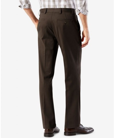 Men's Easy Straight Fit Khaki Stretch Pants Coffee Bean $22.50 Pants