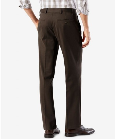 Men's Easy Straight Fit Khaki Stretch Pants Coffee Bean $22.50 Pants