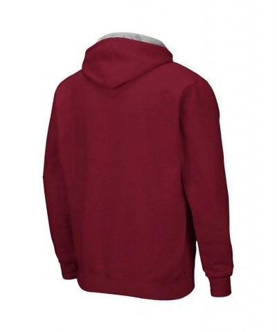 Men's Maroon UMass Minutemen Arch Logo 3.0 Full-Zip Hoodie $35.99 Sweatshirt