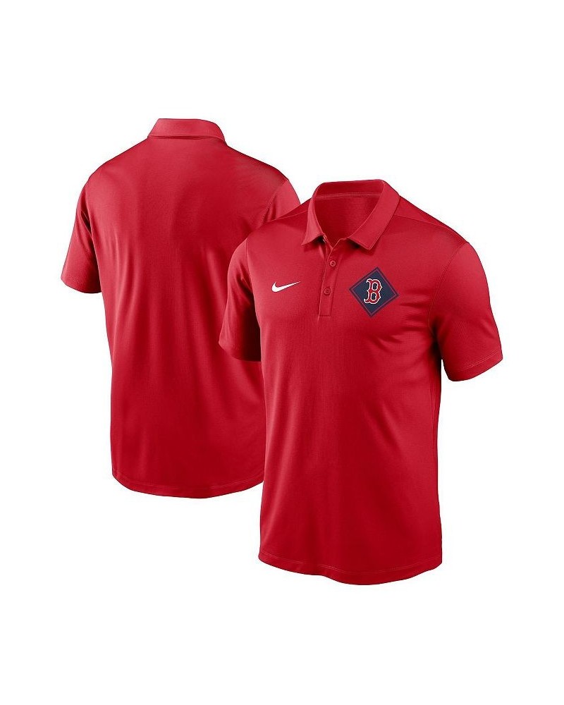 Men's Red Boston Red Sox Diamond Icon Franchise Performance Polo Shirt $35.09 Polo Shirts