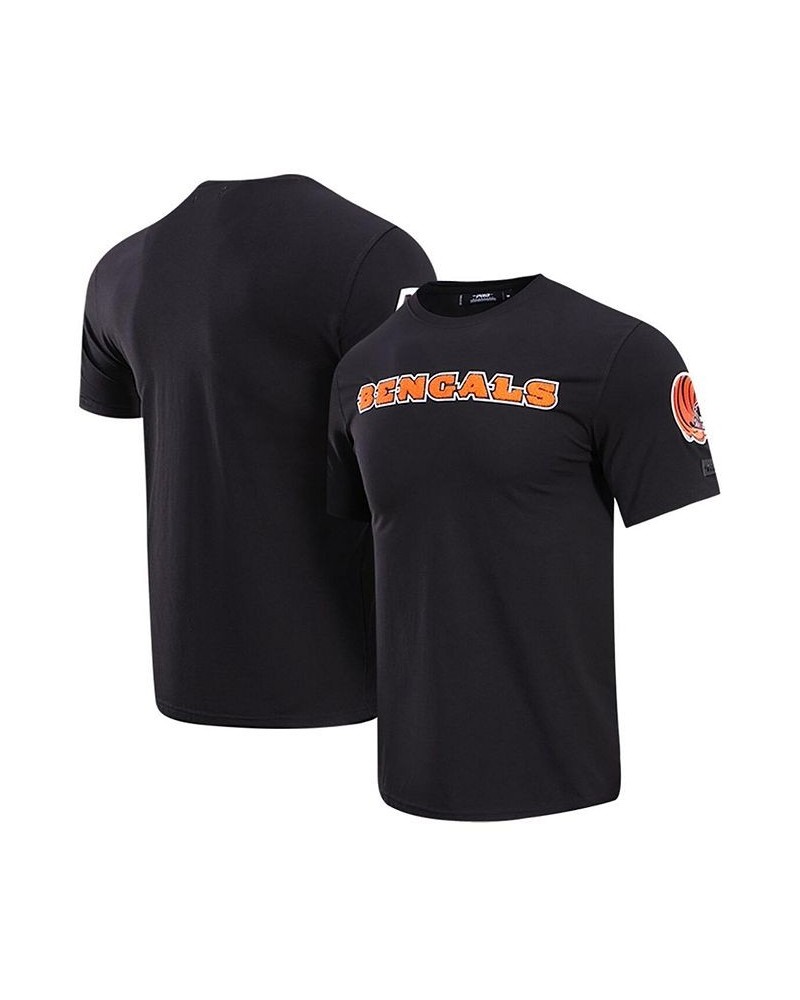 Men's Black Cincinnati Bengals Classic Chenille T-shirt $28.80 T-Shirts