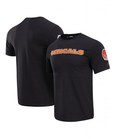 Men's Black Cincinnati Bengals Classic Chenille T-shirt $28.80 T-Shirts