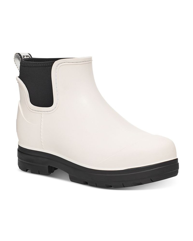 Women's Droplet Lug-Sole Waterproof Rain Boots White $35.70 Shoes