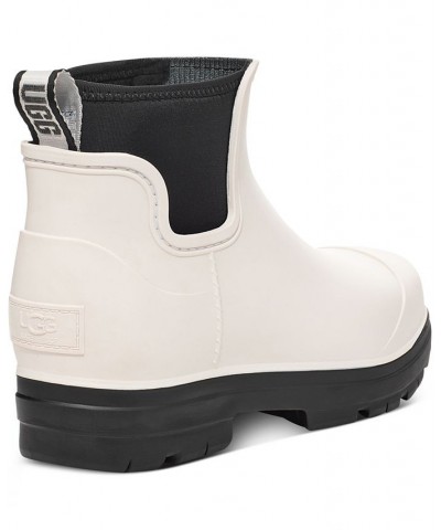 Women's Droplet Lug-Sole Waterproof Rain Boots White $35.70 Shoes