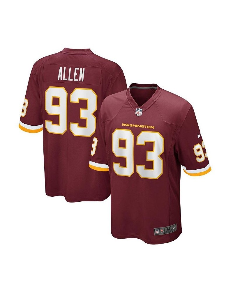 Men's Jonathan Allen Burgundy Washington Football Team Game Jersey $43.34 Jersey