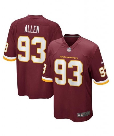 Men's Jonathan Allen Burgundy Washington Football Team Game Jersey $43.34 Jersey