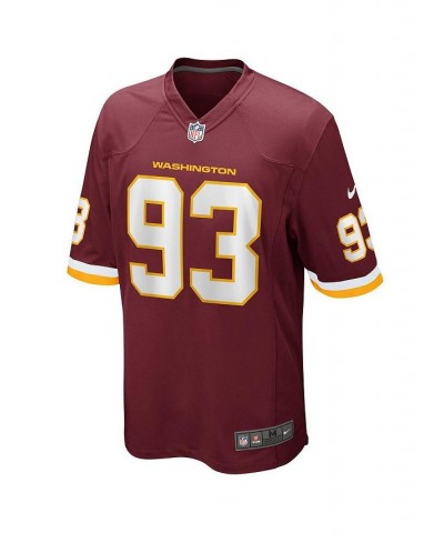 Men's Jonathan Allen Burgundy Washington Football Team Game Jersey $43.34 Jersey