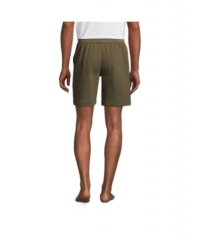 Men's Big Waffle Pajama Shorts Forest moss $27.28 Pajama