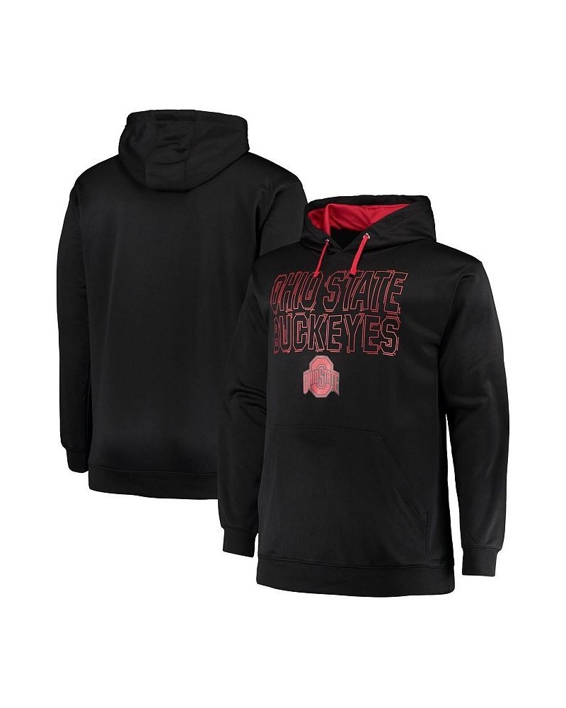 Men's Black Ohio State Buckeyes Big and Tall Fleece Team Pullover Hoodie $28.70 Sweatshirt