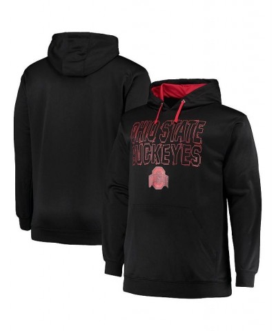 Men's Black Ohio State Buckeyes Big and Tall Fleece Team Pullover Hoodie $28.70 Sweatshirt