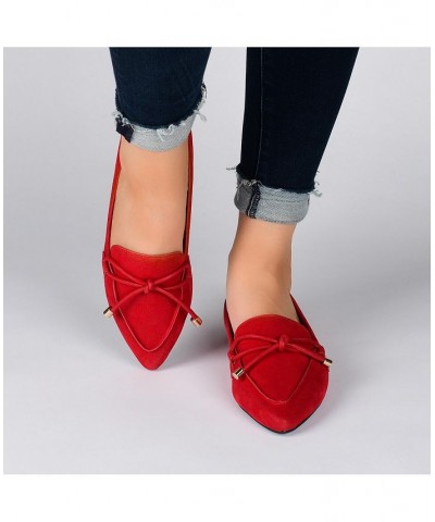 Women's Muriel Flat Red $40.00 Shoes